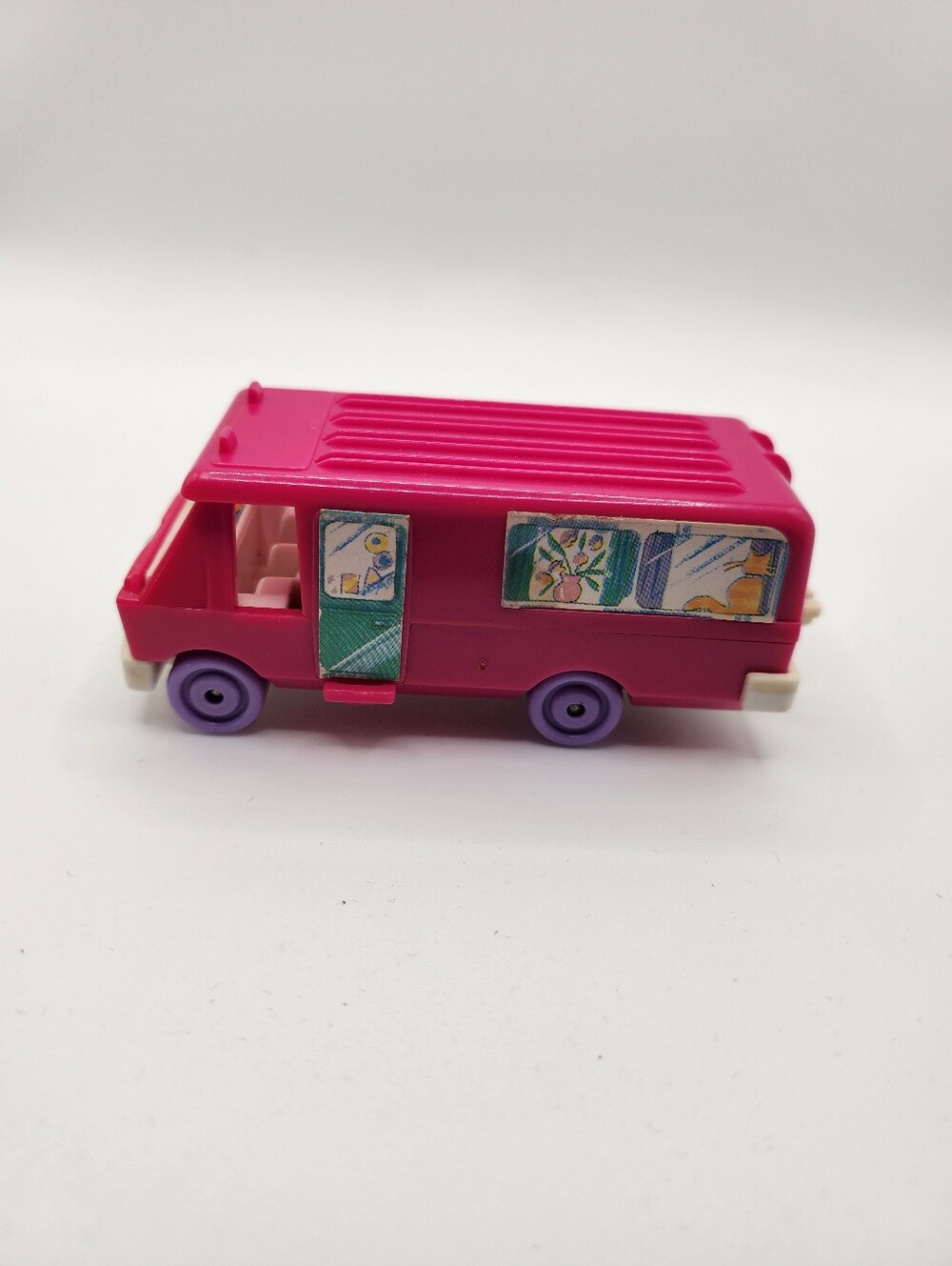 Polly Pocket Pink On The Go RV Camper Van Bluebird Compact Playset Vintage 1994